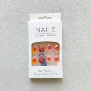 Fruity Grapefruit Press On Nails